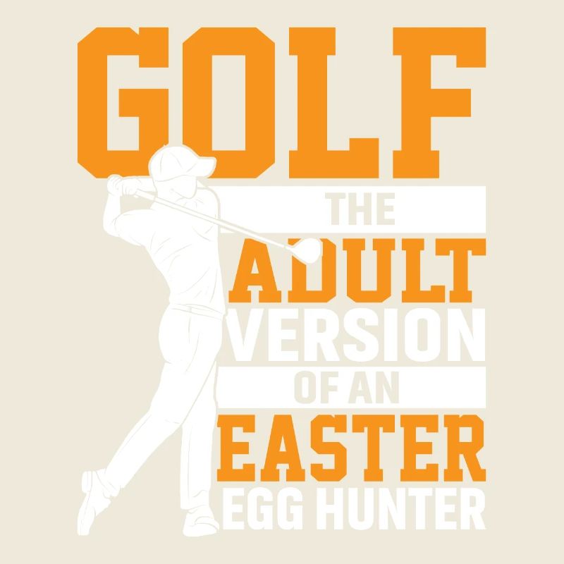 Golf Die Erwachsenenversion Eines Ostereierjägers