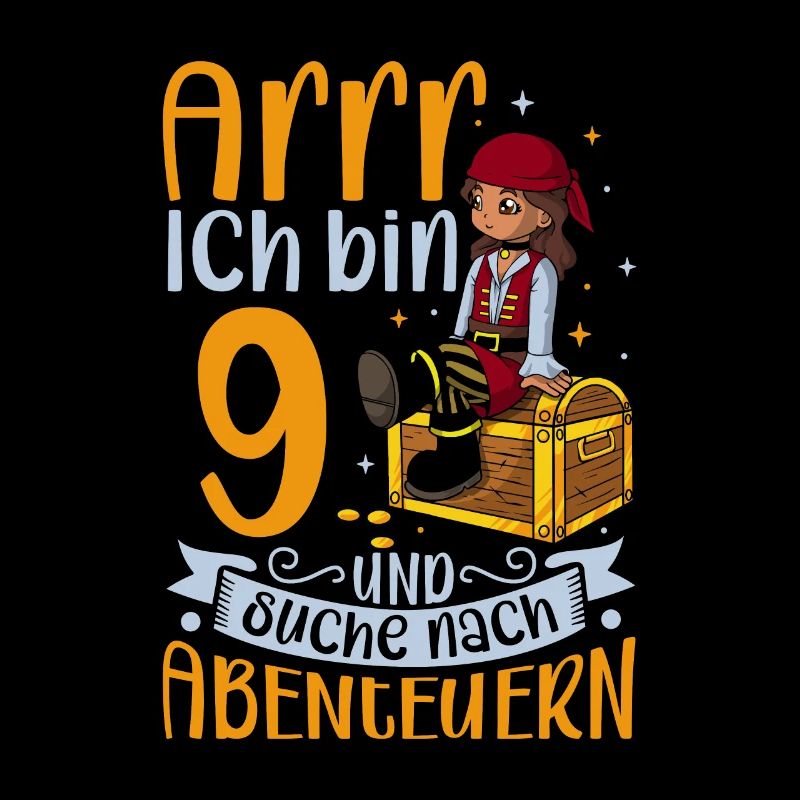 Ich bin 9 - Mädchen Pirat