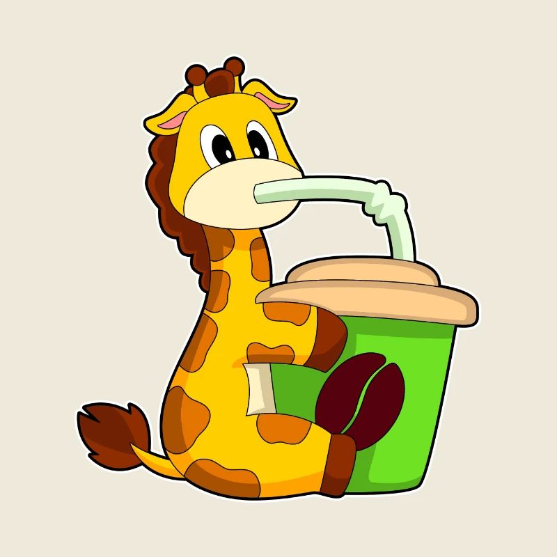 Giraffe Kaffee Kaffeebecher