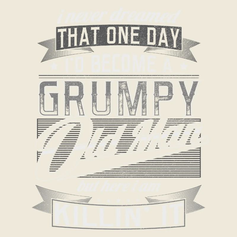 Grumpy Old Man Vatertag Großvater Rentner Geschenk
