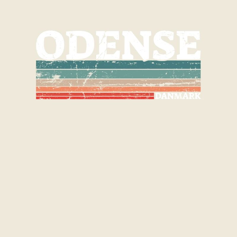 Odense Denmark Vintage Danish Retro Dane