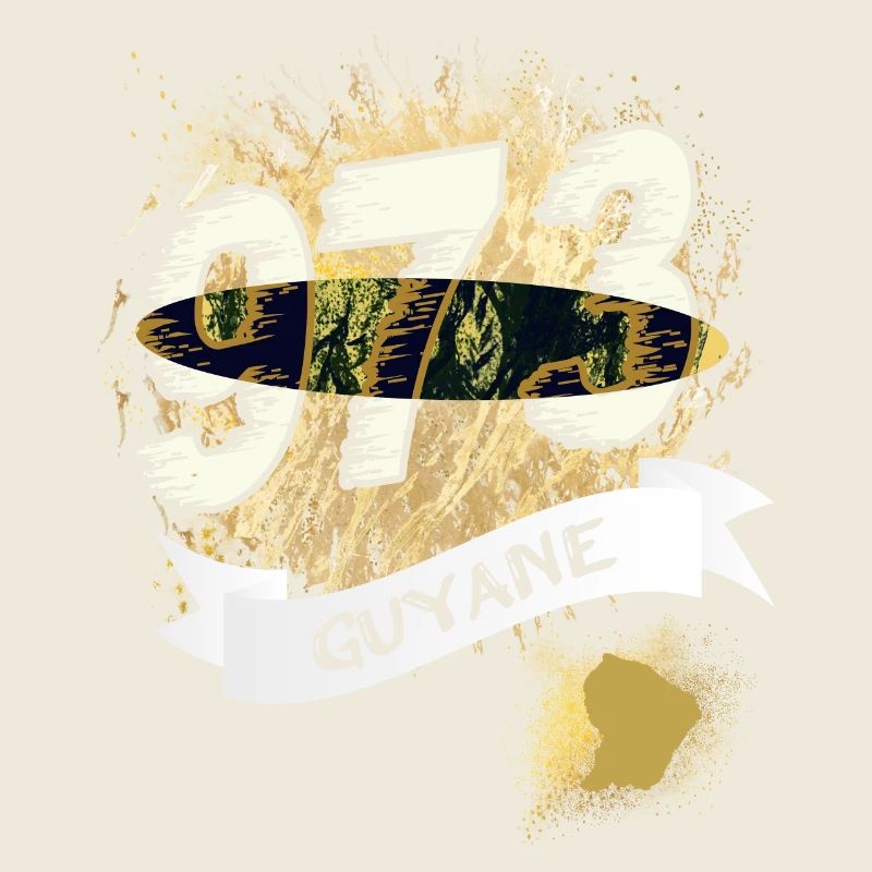 Schöne Souvenir-Geschenkidee Karte von Guyana 973