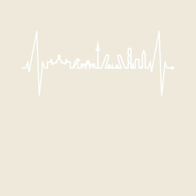 Madrid Skyline Heartbeat Spain Silhouette Pulse