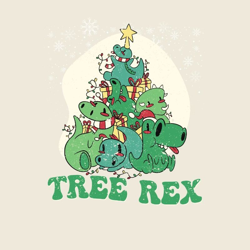 Weihnachten Dinosaurier Baum Rex Pyjamas Lustige