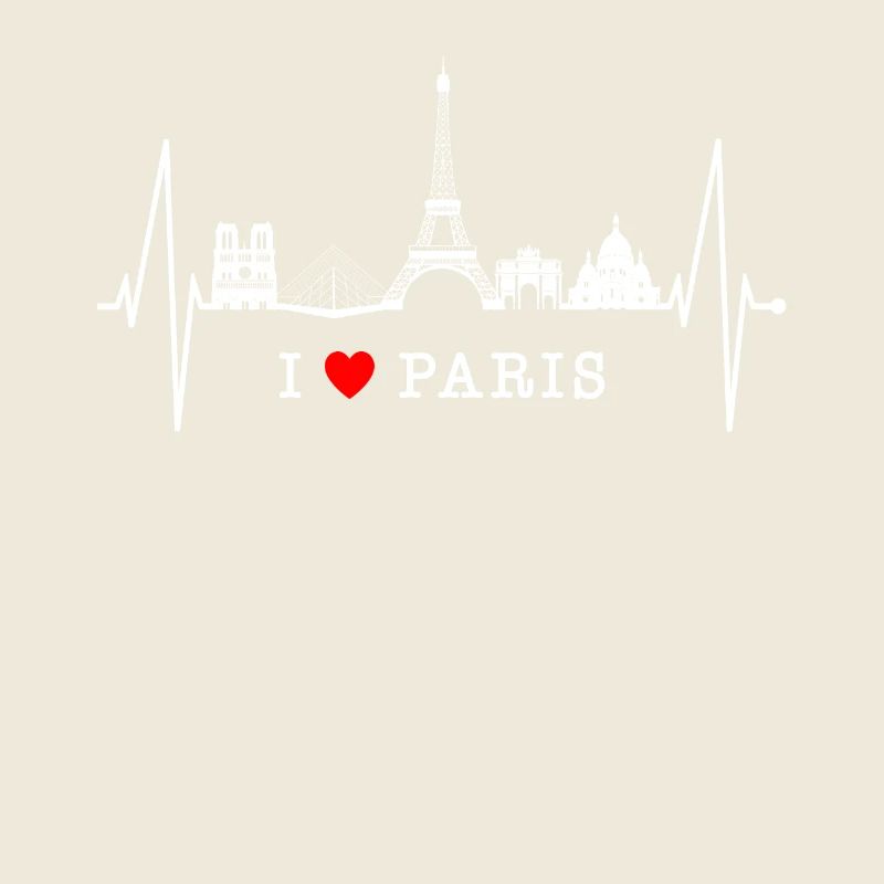 Paris Skyline Herzschlag Eiffelturm Frankreich