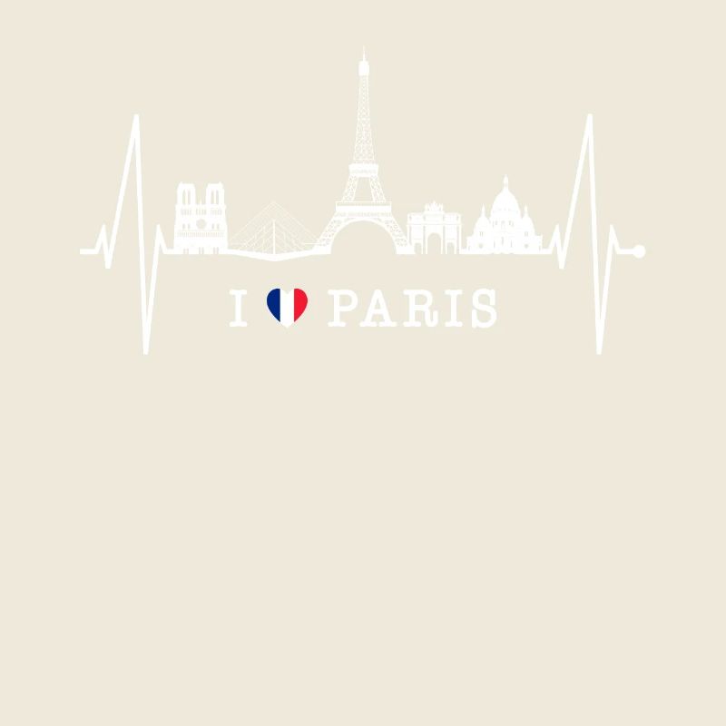 Paris Skyline Herzschlag Eiffelturm Frankreich