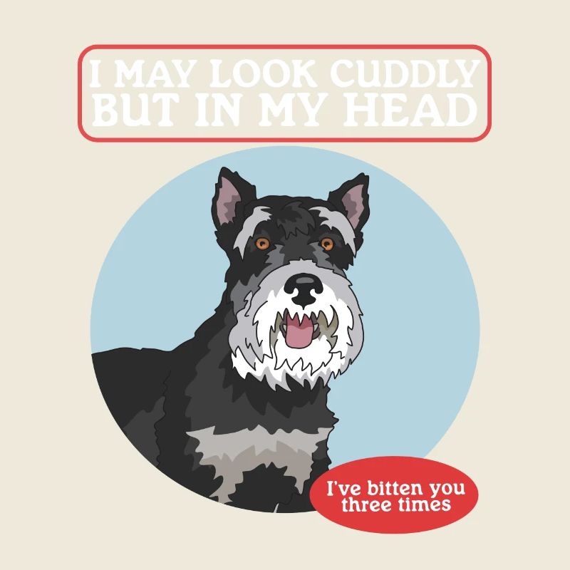 Zwergschnauzer Besitzer Schnauzer Hund Geschenk