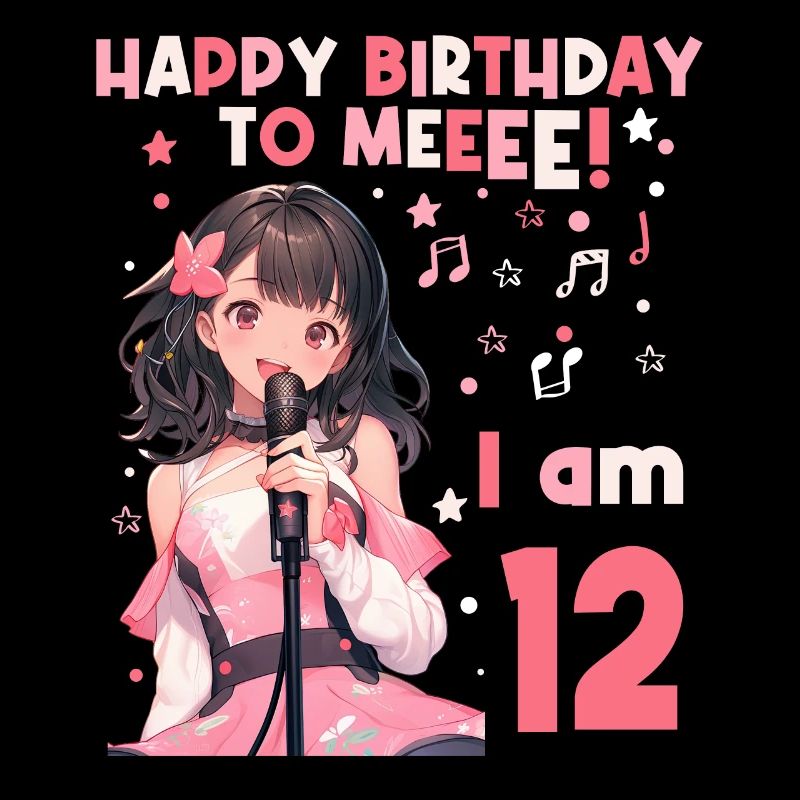 Anime Mandga K-Pop KPop Mädchen 12. Geburtstag