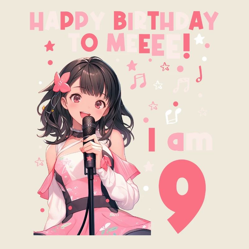 Anime Mandga K-Pop KPop Mädchen 9. Geburtstag