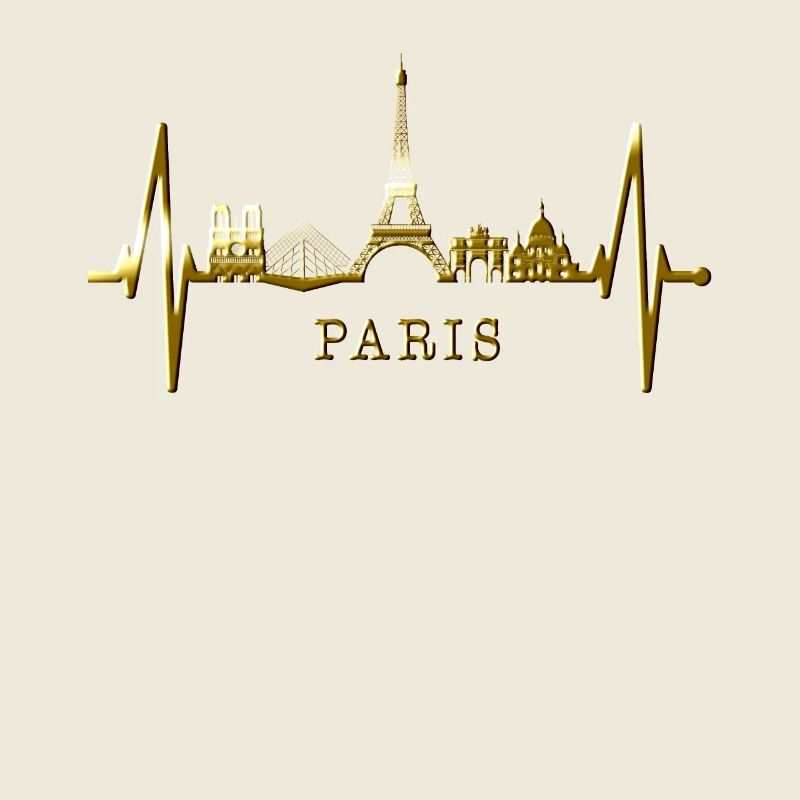 Paris Skyline Herzschlag Eiffelturm Frankreich
