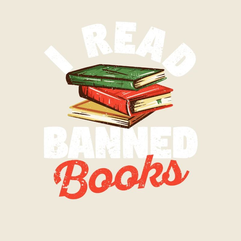 Ich lese verbotene Bücher Lustiges Buch Bücherwurm