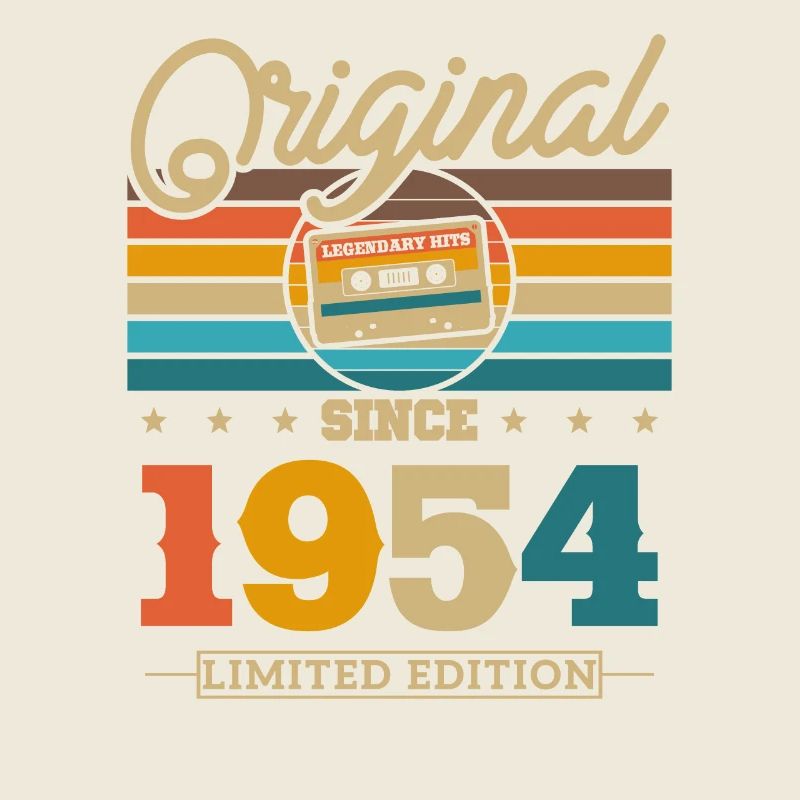Vintage Geburtstag 1954 Retro