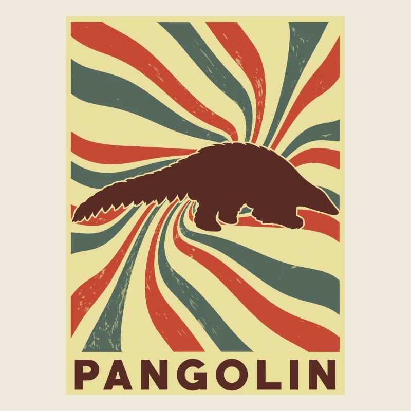 Pangolin Rétro Vintage