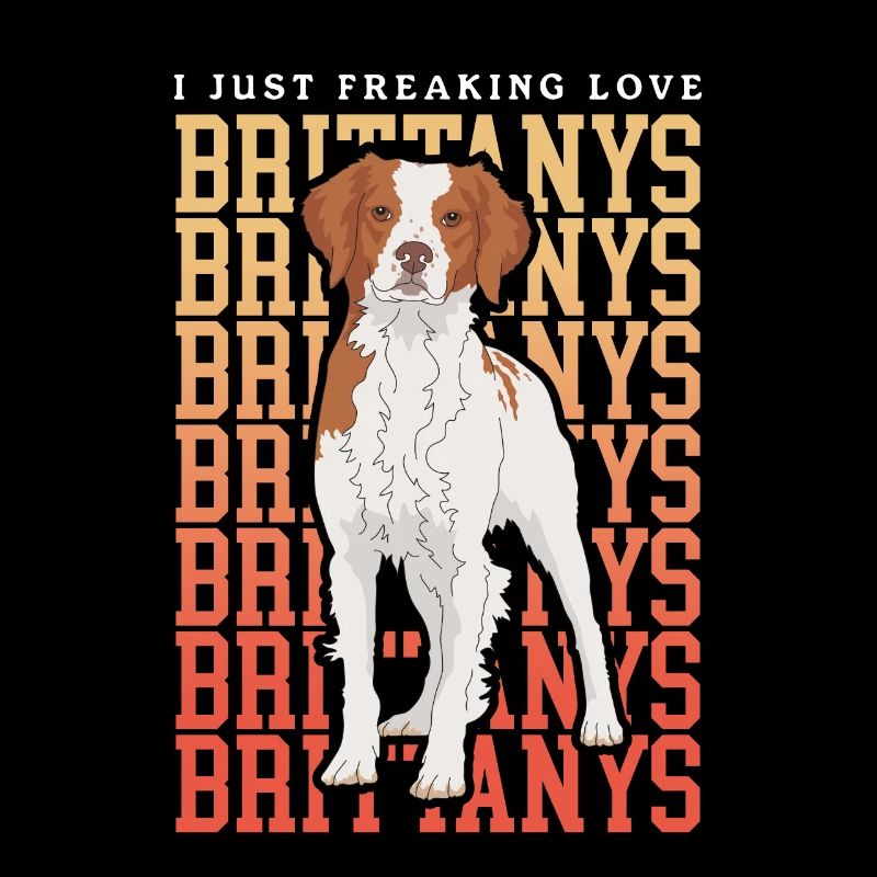 Brittany Pointing Dog Spaniel Breton Gift