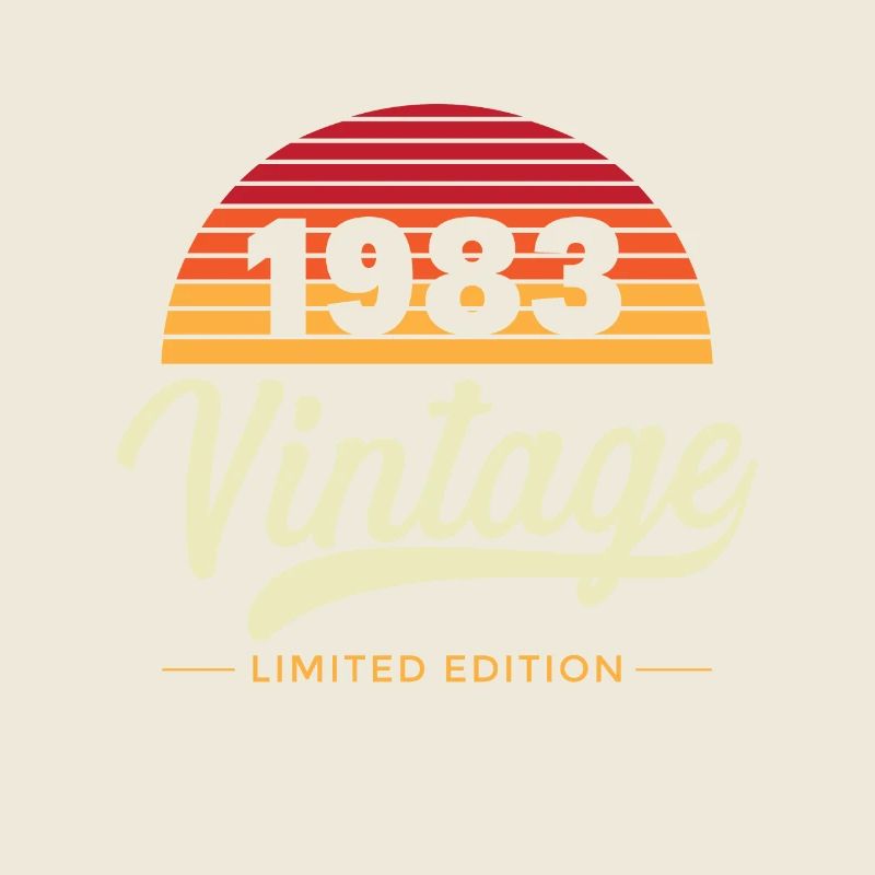 Original 1983 Retro Vintage Jubiläum