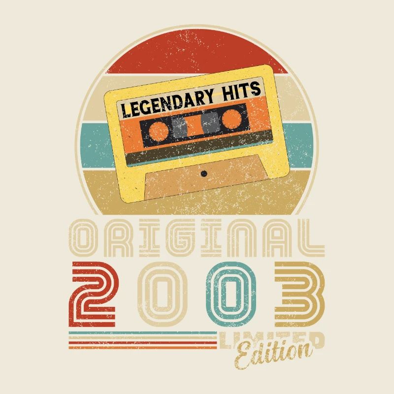 Original 2003 Vintage Retro Anniversary
