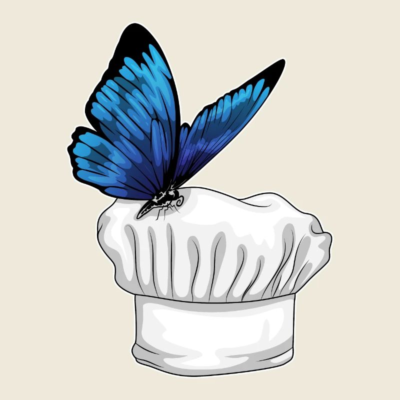 Chapeau de chef Butterfly