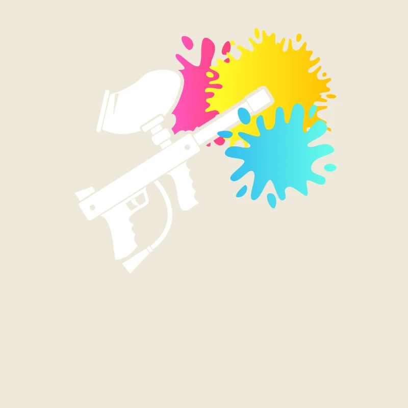 Paintball Waffe Silhouette Airsoft Fan Malerei