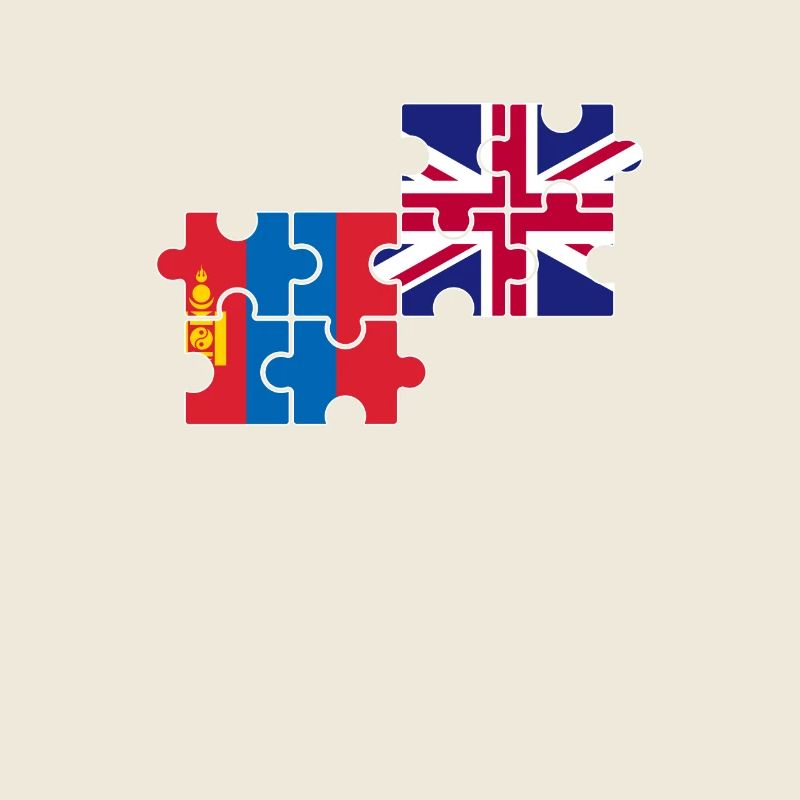 Mongolei UK Flagge Brite Mongole