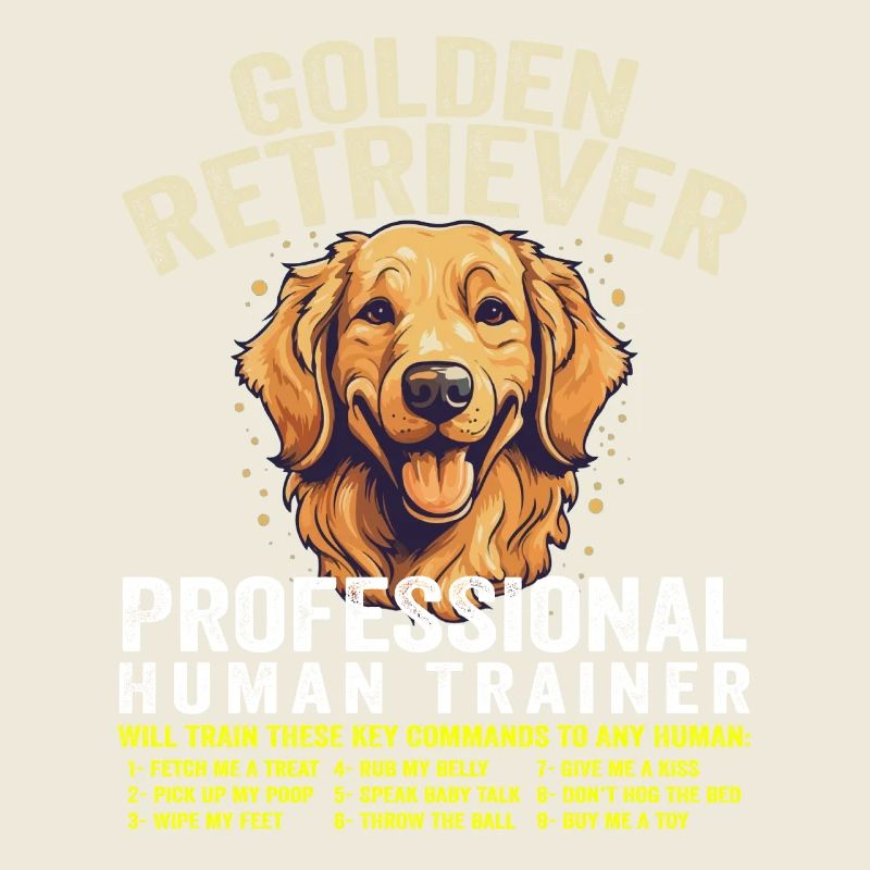 Golden Retriever Professional Human Trainer