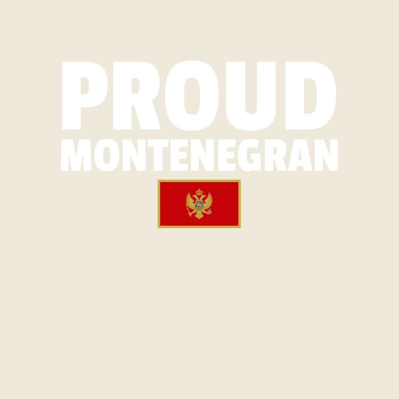 Fier drapeau monténégrin monténégrin