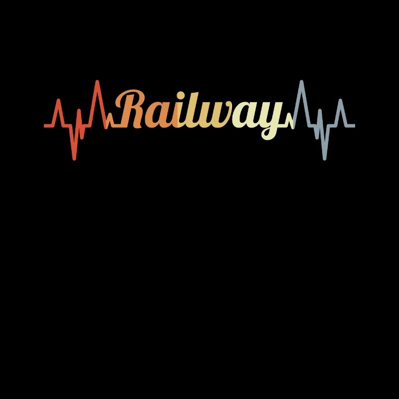 Ligne cardiaque ECG passionnée de chemin de fer