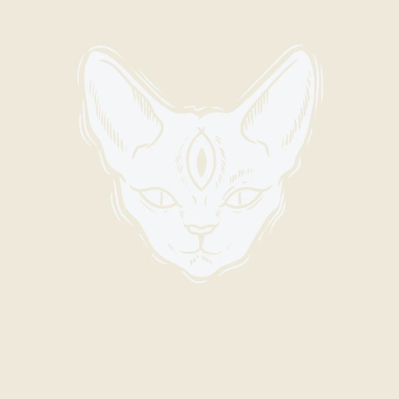 Cat in gothic style horror