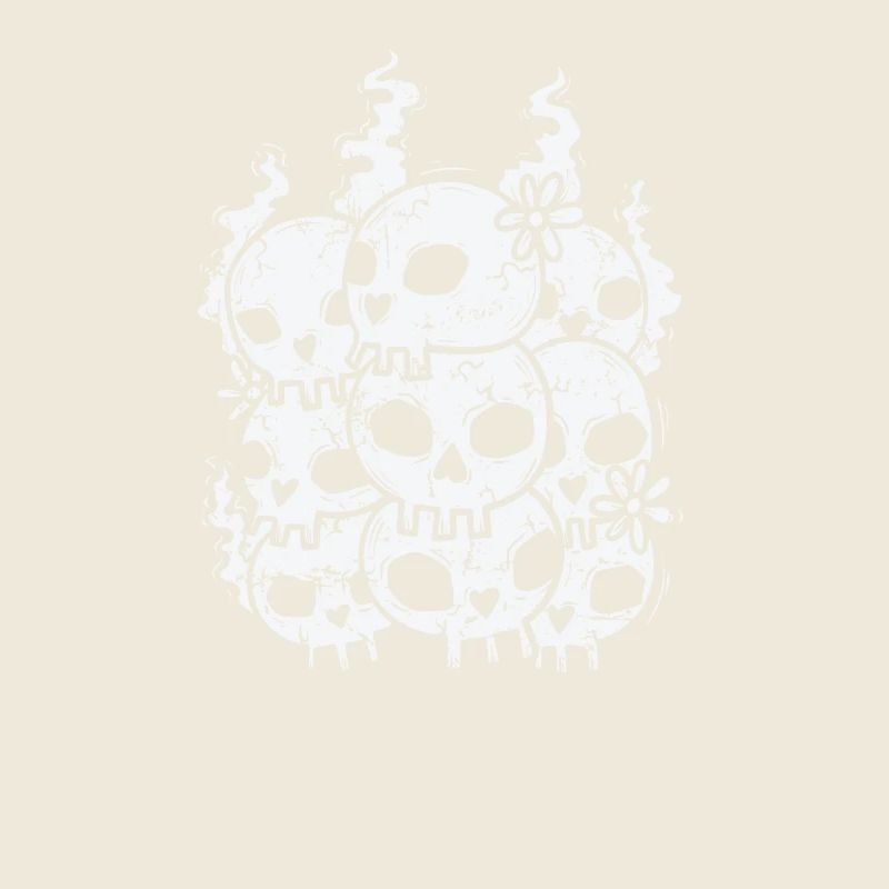 Bone Skull Gothic Style