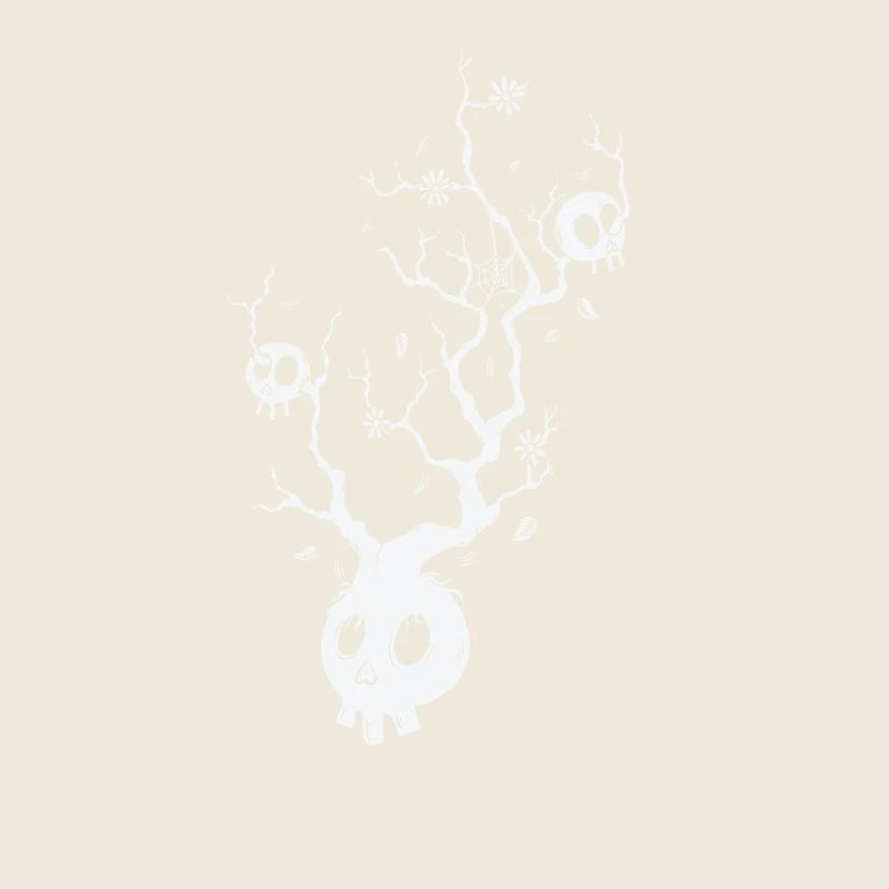 Bone Skull Tree Horreur Style Gothique