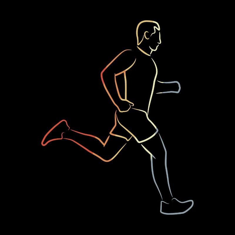 Funny runner boy
