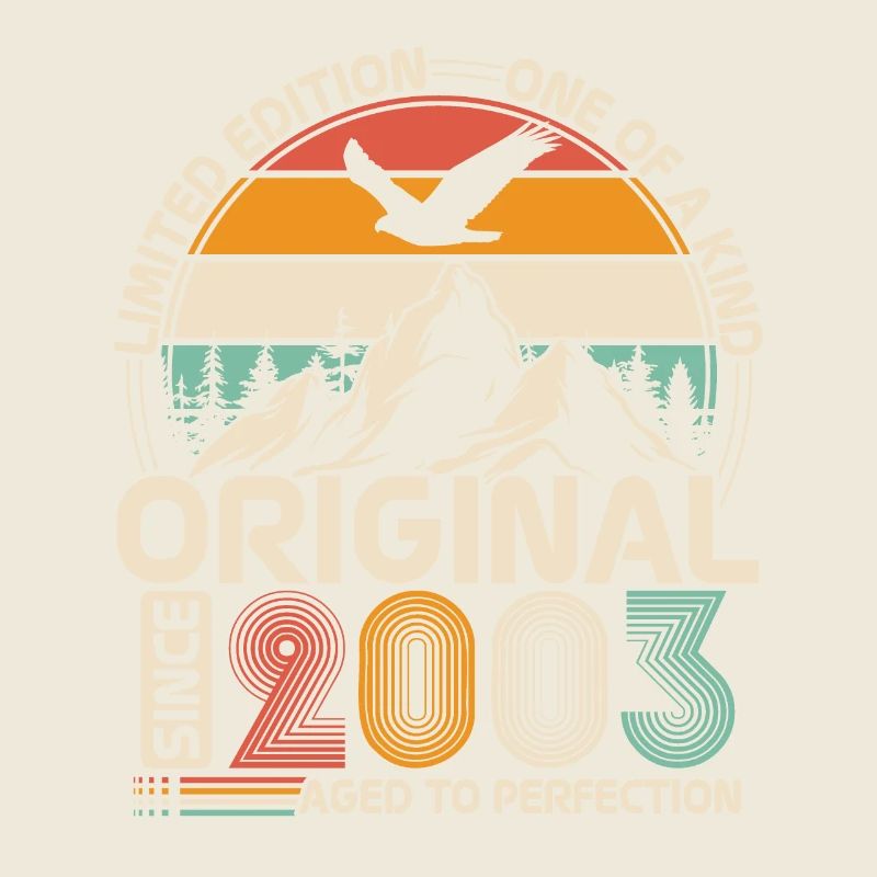 Original 2003 Vintage Retro Anniversary
