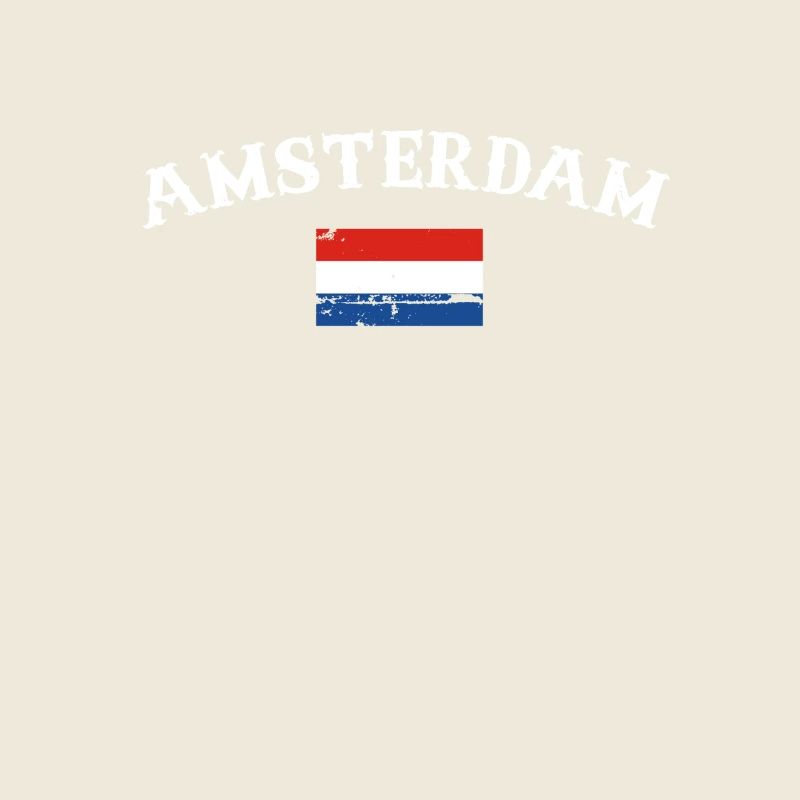Amsterdam Netherlands Vintage Flag