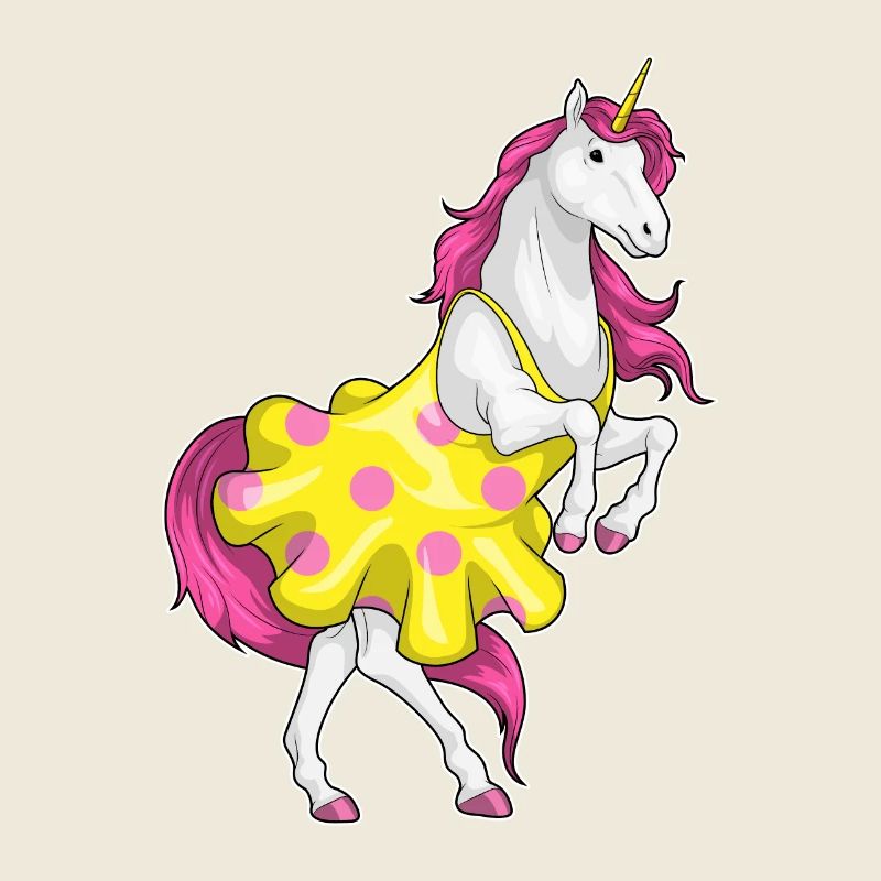 Einhorn Polka Dots Kleid