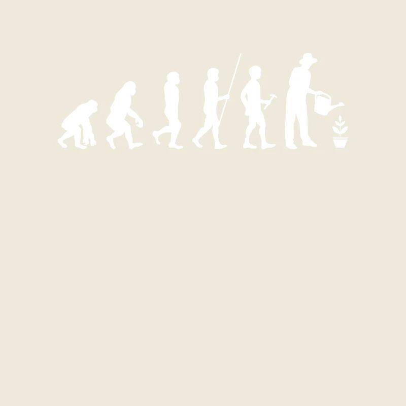 Evolution Jardinage Humour Cadeau
