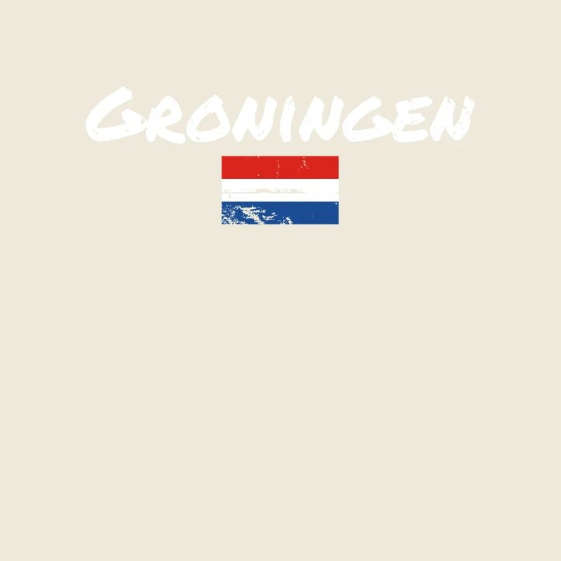 Groningue Pays-Bas Drapeau vintage