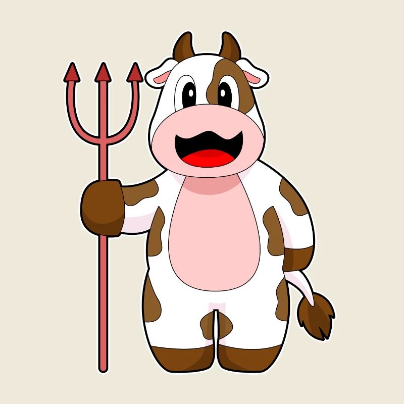 Vache Halloween Devil Trident