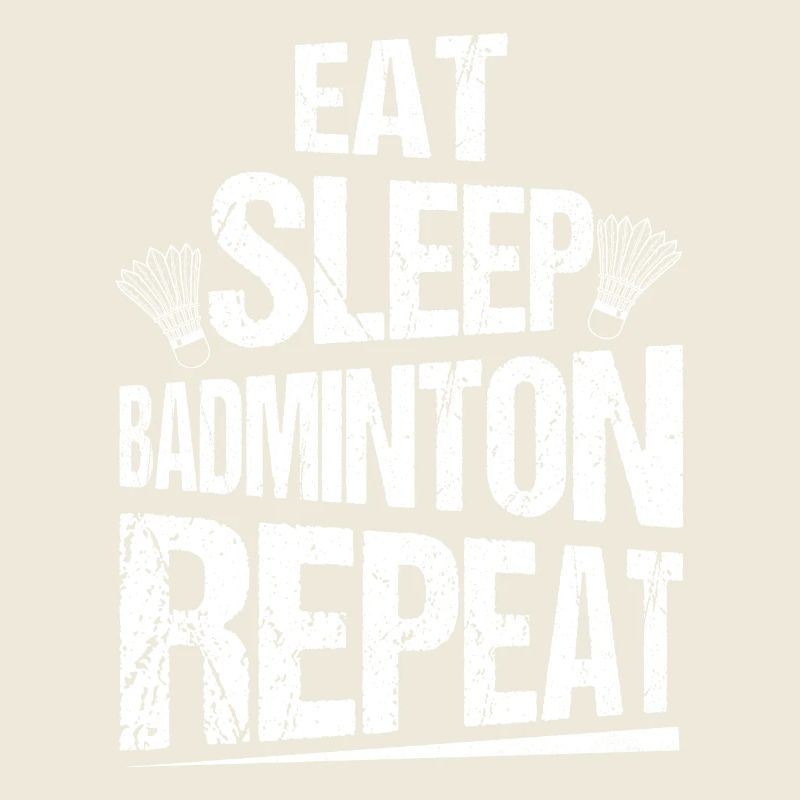 Manger dormir Badminton Répéter le terrain du joueur