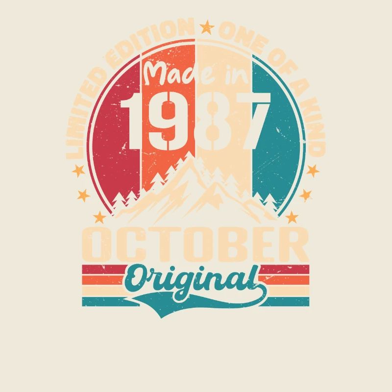 Octobre 1987 Cadeau D'anniversaire 1987 Octobre