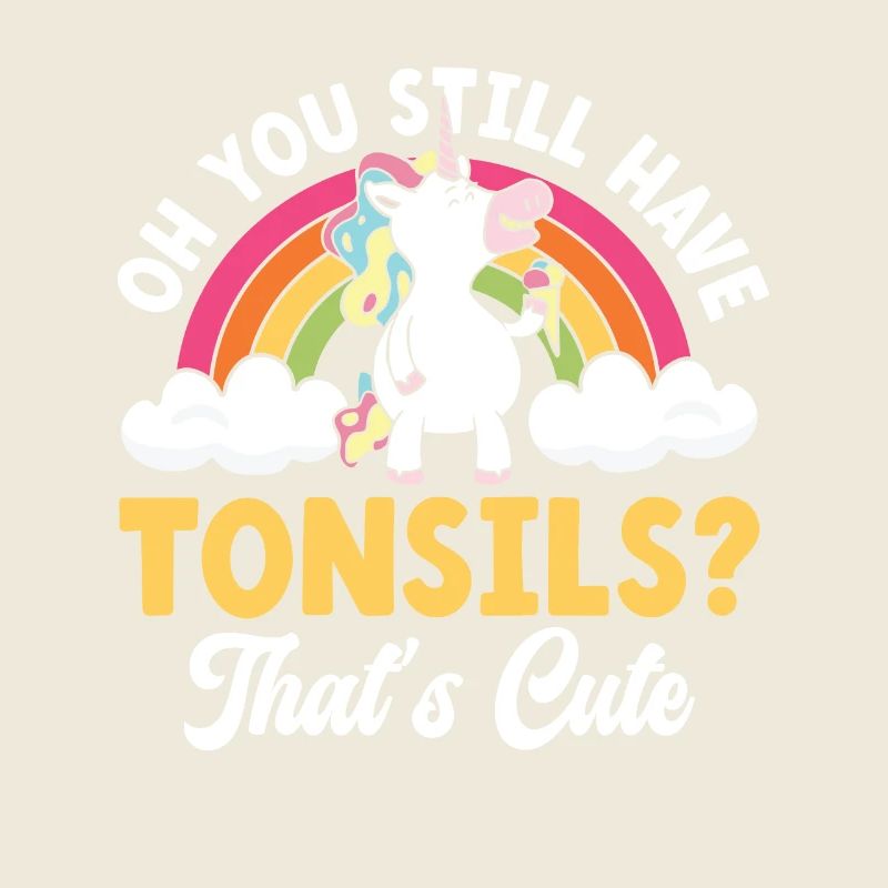 Tonsils Sweet Unicorn Ice Cream Tonsillectomy