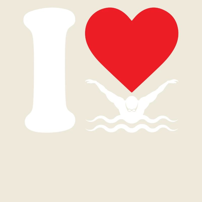 Ich liebe schwimmende Schwimmer Geschenk