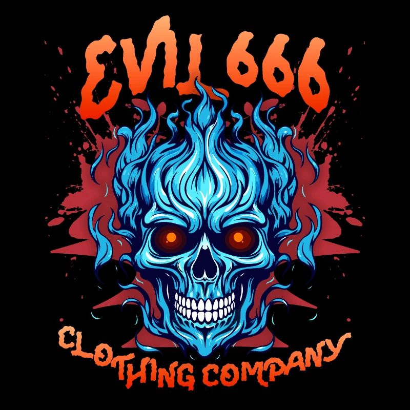 Teufel-Devil, Evil 666, Comic Teufel Satan Spruch