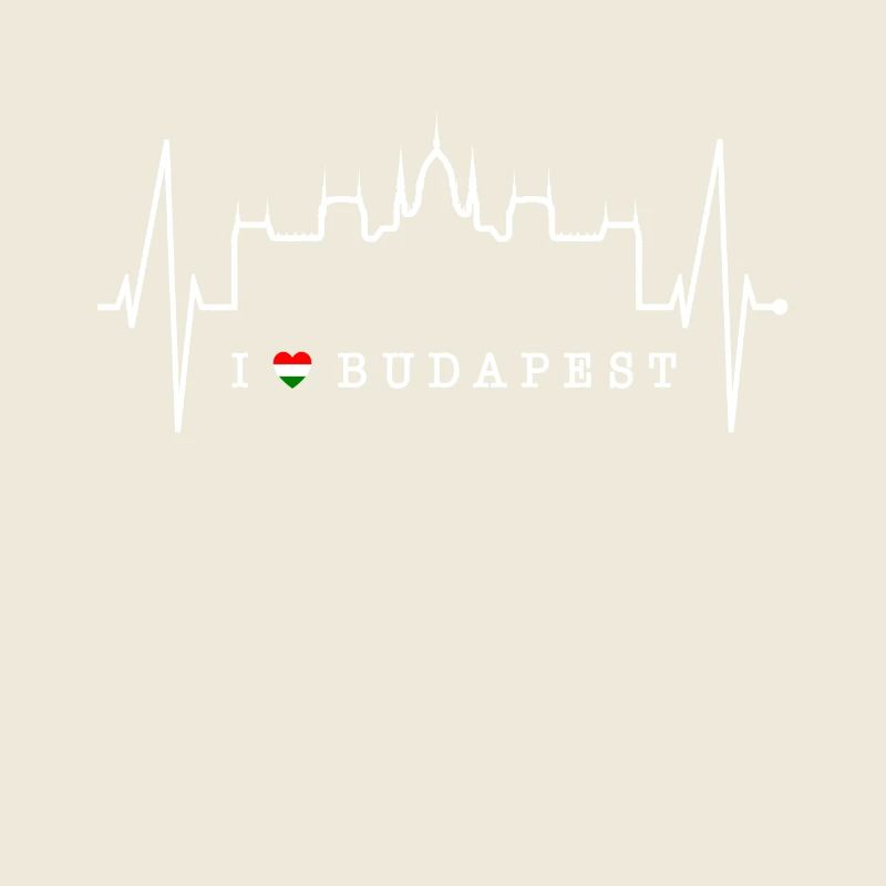 Budapest Skyline Herzschlag Ungarn Herz Budapester