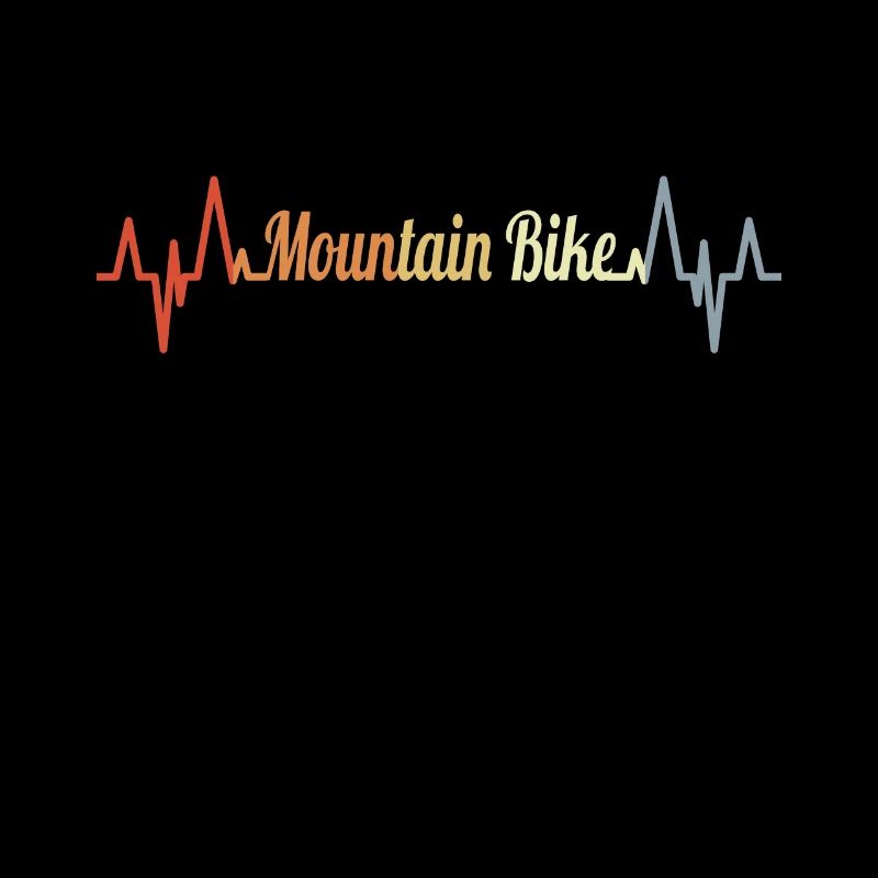 Palpitations cardiaques de vélo de montagne vintage