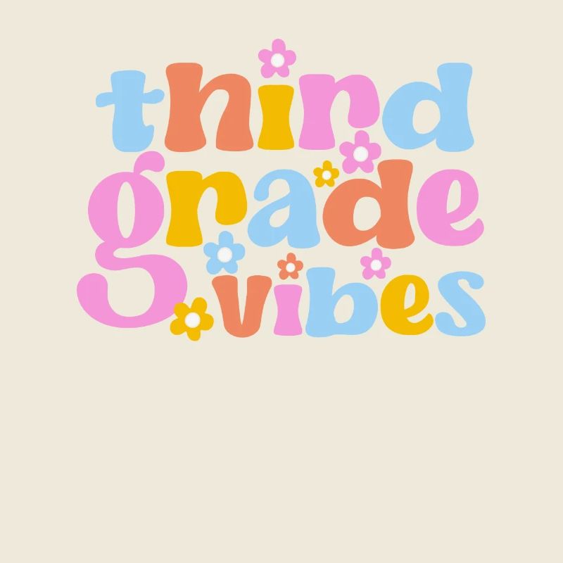 Third Grade Vibes Third Grade Team Retro 100