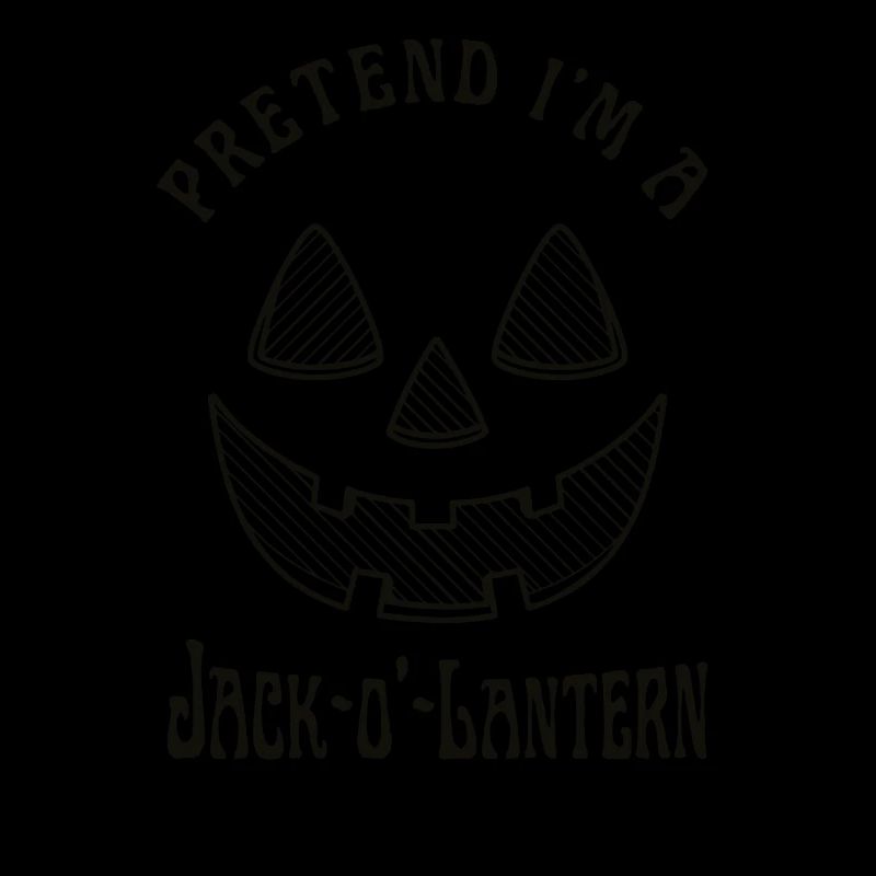 Tu so, als wäre ich ein Jack O Lantern Face Pumpkin Lazy