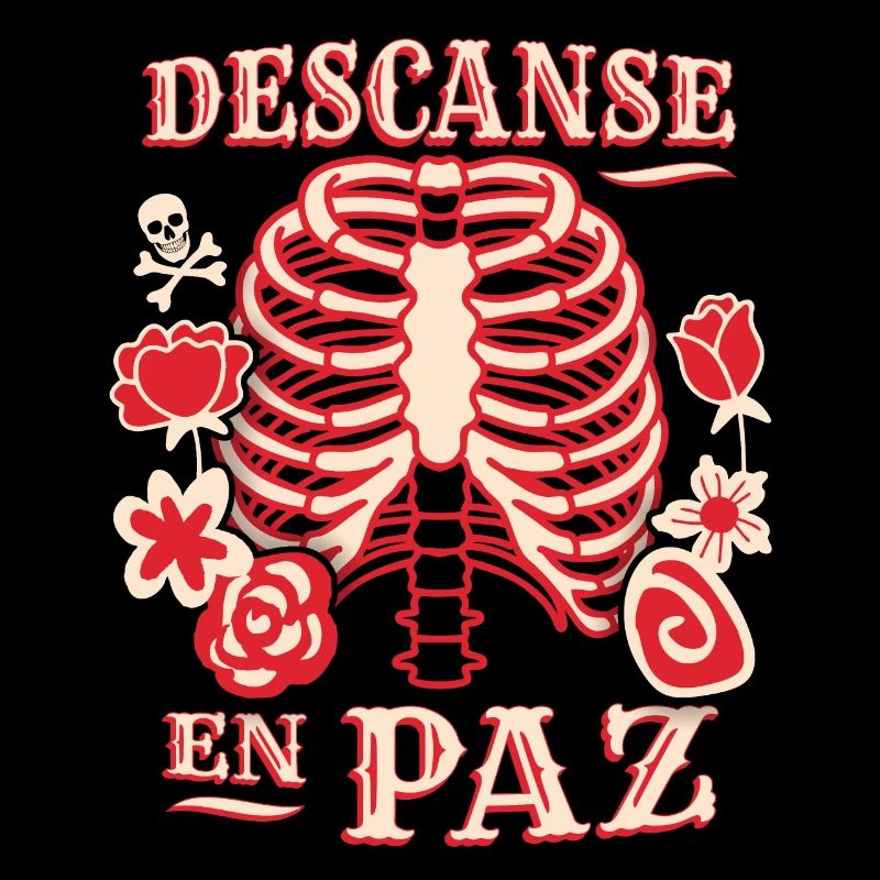 Skeleton, Ribcage, Funny Saying Rest-In-Peace