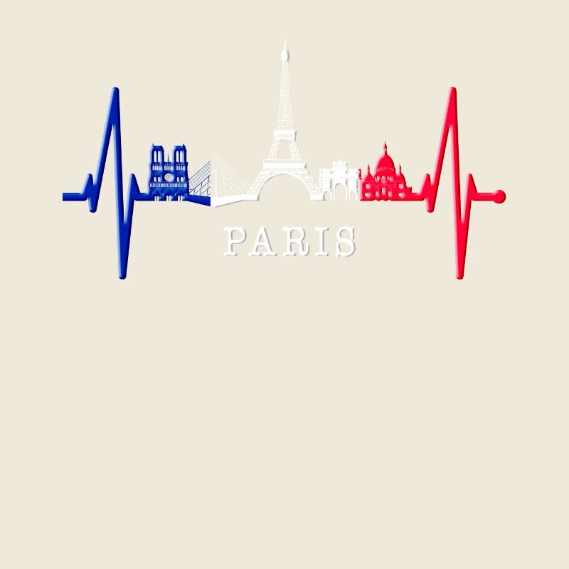 Paris Skyline Herzschlag Eiffelturm Frankreich