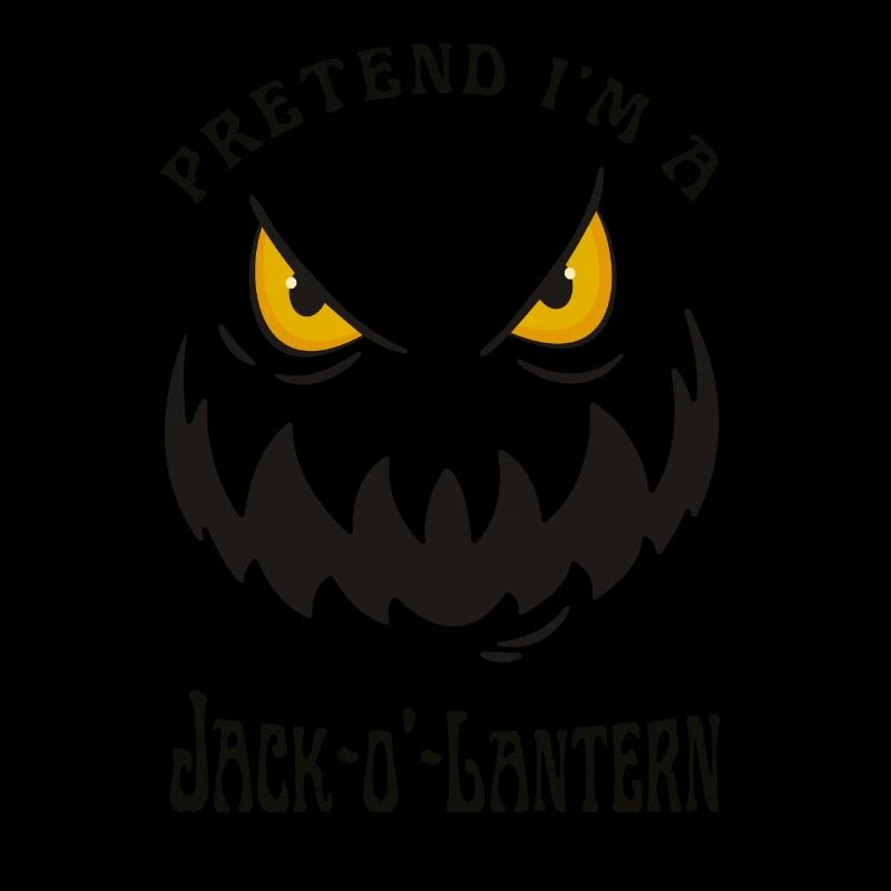 Tu so, als wäre ich ein Jack O Lantern Face Pumpkin Lazy