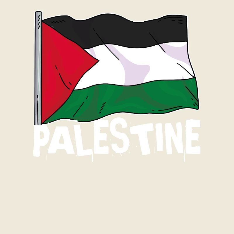 Fier du drapeau de la Palestine