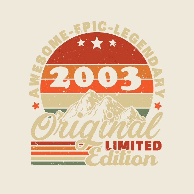 Original 2003 Retro Vintage Anniversary
